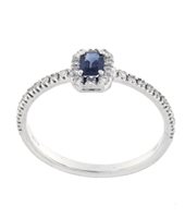 Anello Bolzoni Donna in Oro bianco Zaffiro AN1001-ZW